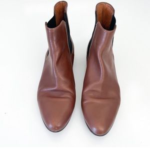 J. Crew Leather Chelsea Ankle Boots Size 6 1/2